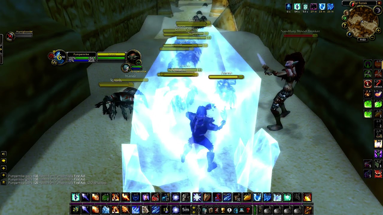 ZF zombies and scarabs in one pull, lvl 47 mage - wow classic