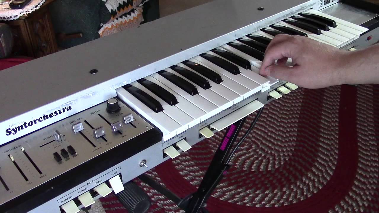 1975 FARFISA Syntorchestra Vintage Polyphonic + Mono Analog Synthesizer ARP Moog