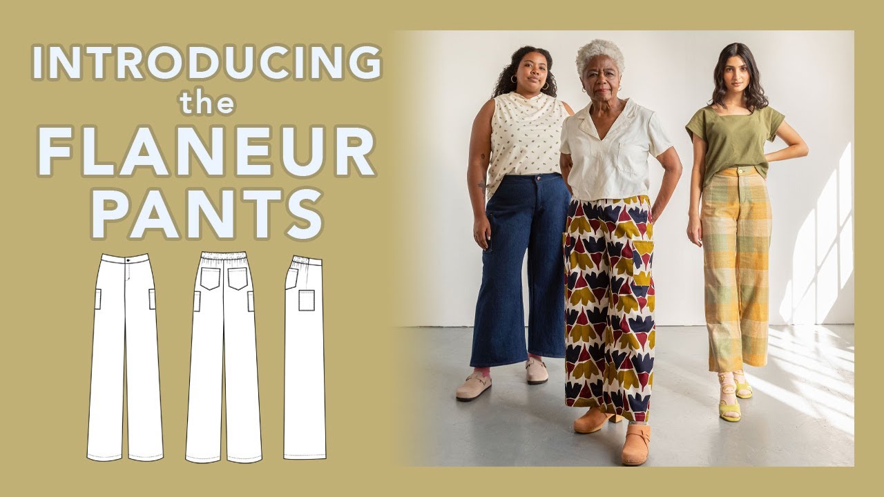 Introducing the Flâneur Pants Sewing Pattern by Friday Pattern Company