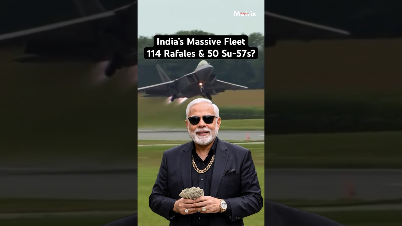India&rsquo;s Mega Fighter Jet Gamble: Rafale Deal & Su-57 #shorts #defencenews #f35 #su57