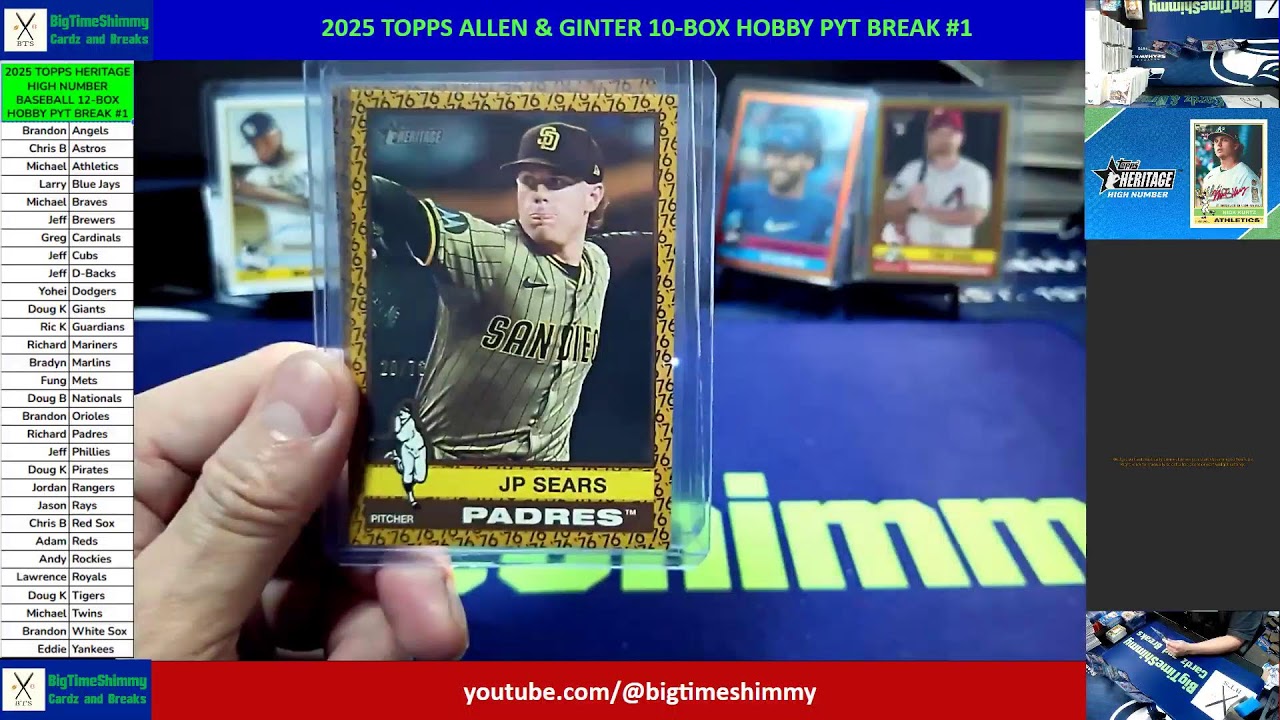 2025 TOPPS HERITAGE HIGH NUMBER BASEBALL 12-BOX HOBBY PYT BREAK #1