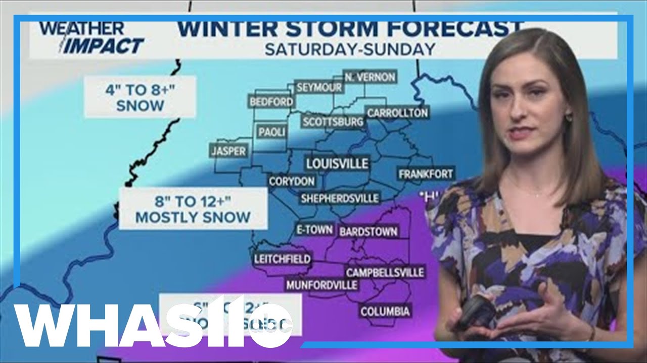 Weekend snow storm Kentuckiana | Jan. 21, 2026 #WHAS11 11 p.m. weather