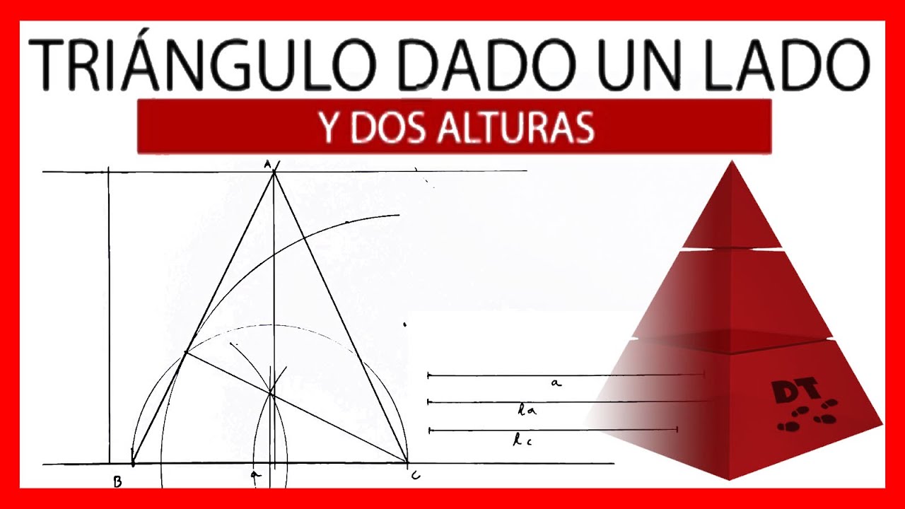 👻🔺 Triangulo dado un LADO y dos ALTURAS | Pon un ortocentro en tu vida