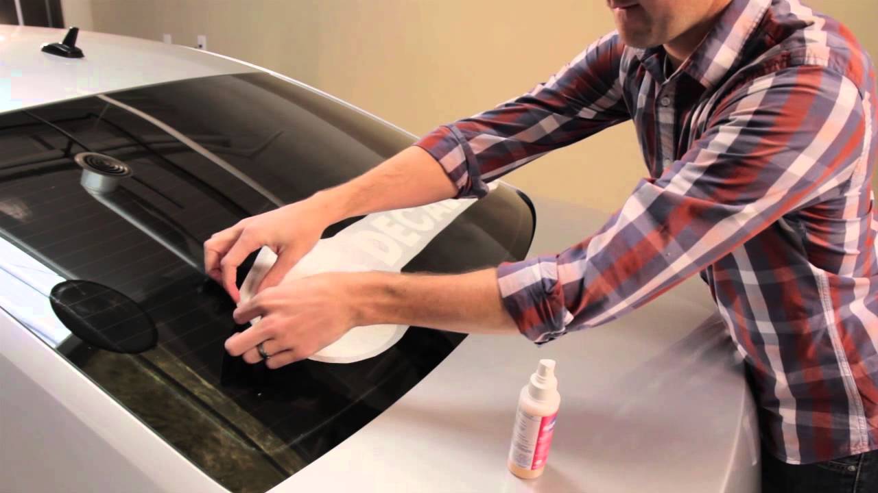 How to Apply a Decal to Your Car Window