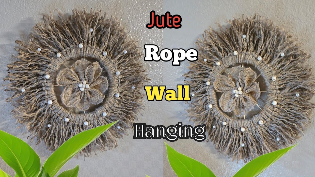 Unique Jute Rope Wall Hanging | Diy Wall Decor Ideas | Wall Hanging Craft Ideas with Jute Rope | 
