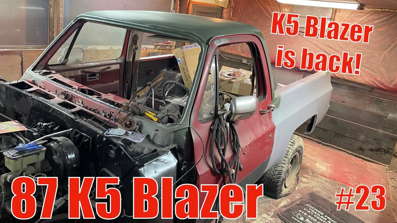 The Blazer is Back! Body work continues - fixing rust behind windshield rubber 87 K5 Blazer part 23