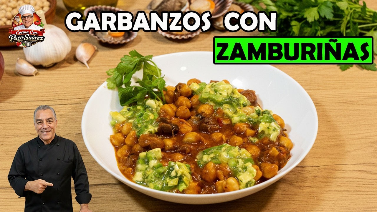 Garbanzos con Zamburiñas.