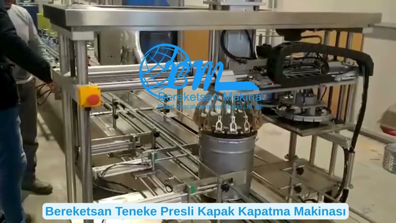 BEREKETSAN TIN CANS PRESS CAP CLOSING MACHINE