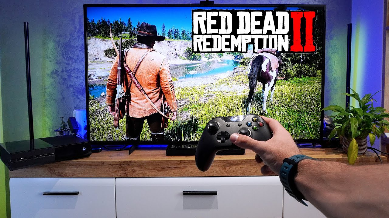 Red Dead Redemption 2 на XBOX ONE FAT | Тест игрового процесса от первого лица, графика, впечатле...
