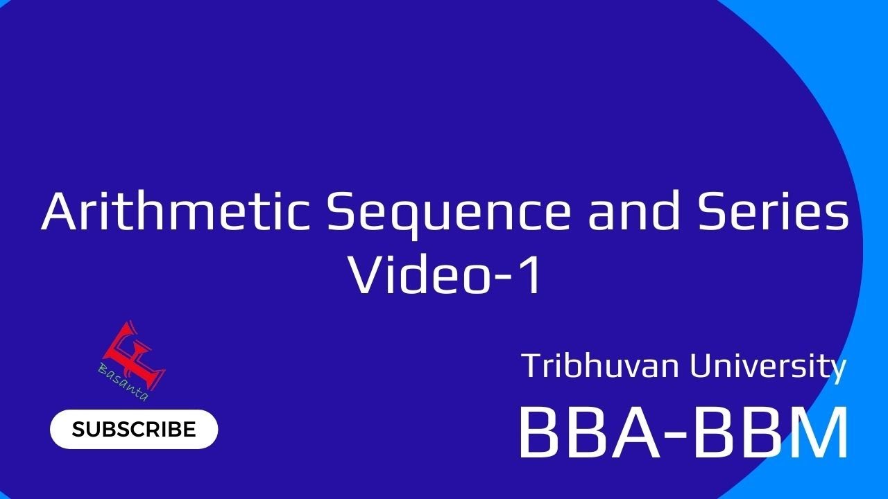 Arithmetic Sequence and Series