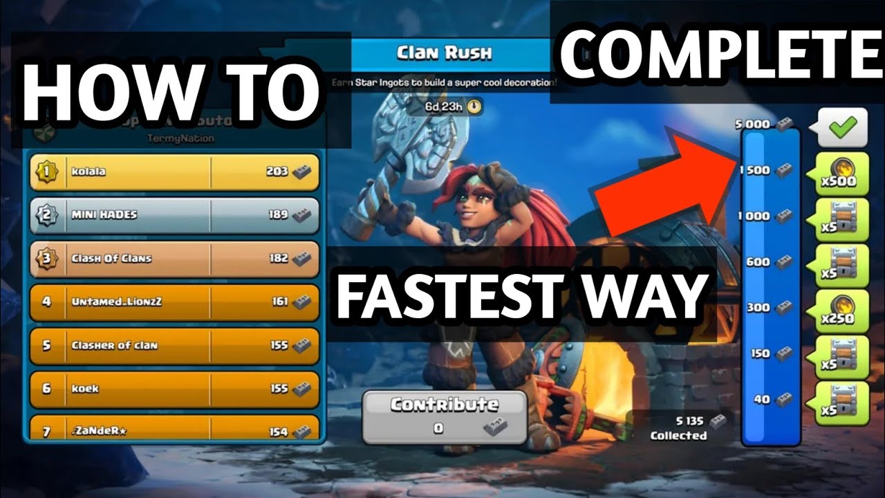 How To Complete Heros Rush Fastest Way Tips And Tric #clashofclans #coc #th18#gaming#games#cocupdate