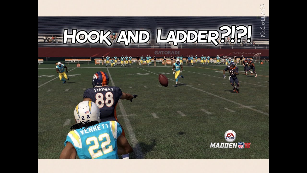 HOW TO DO THE HOOK AND LADDER TRICK PLAY IN MADDEN 16!!!