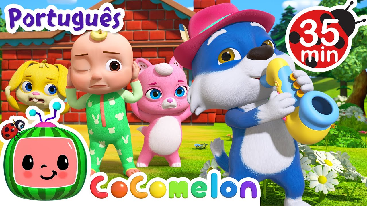 Os Três Amiguinhos! | Melhores Canções de CoComelon Animais | Músicas Infantis em Português