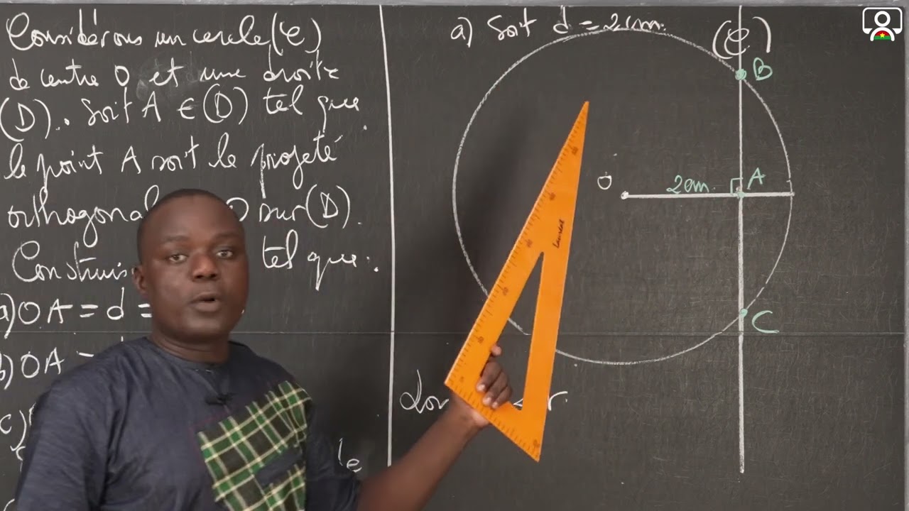 Cours - 3e - Maths - AG : Positions relatives d'un cercle par rapport à une droit 1/4