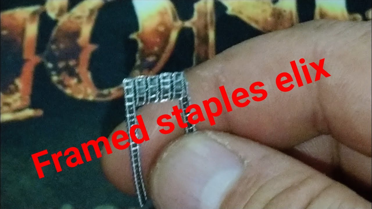 Hacer resistencia framed staples elix super f&aacute;cil.