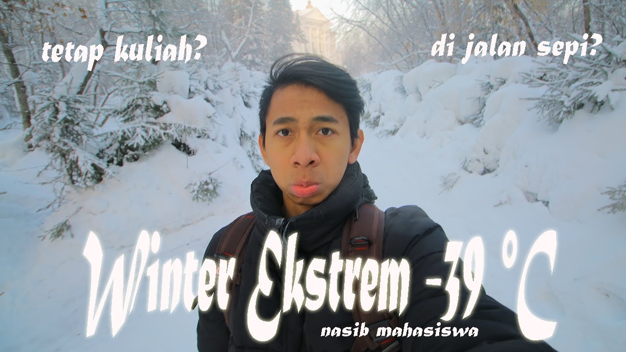 Suasana di Luar saat Winter Extrem -39°C di Rusia