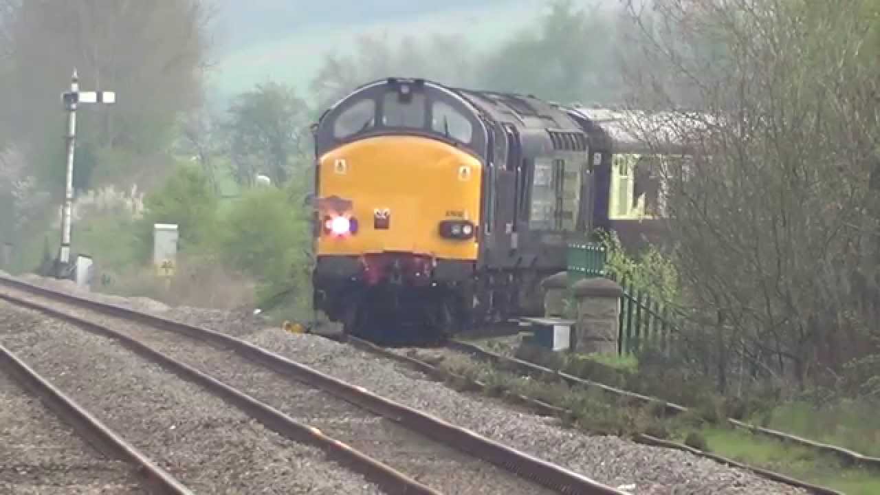 DRS Class 37s Thrashing at Craven Arms