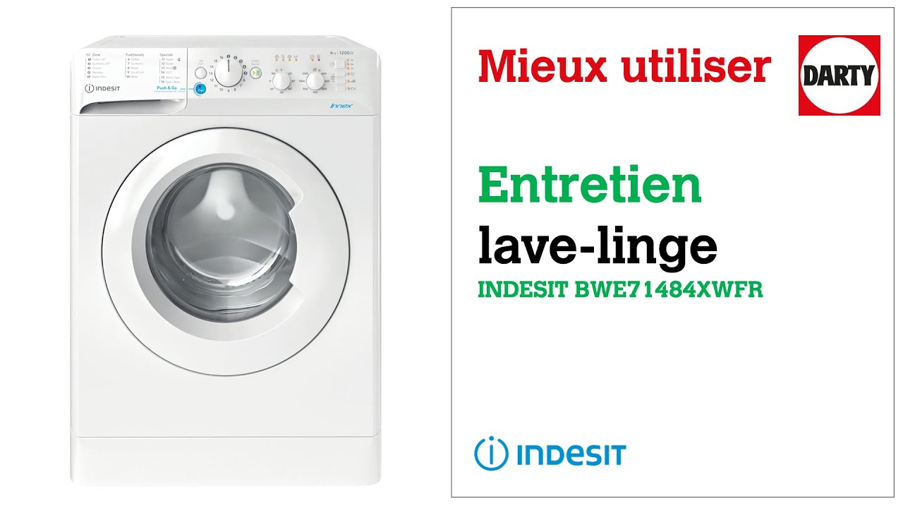 Entretien d'un lave-linge frontal INDESIT