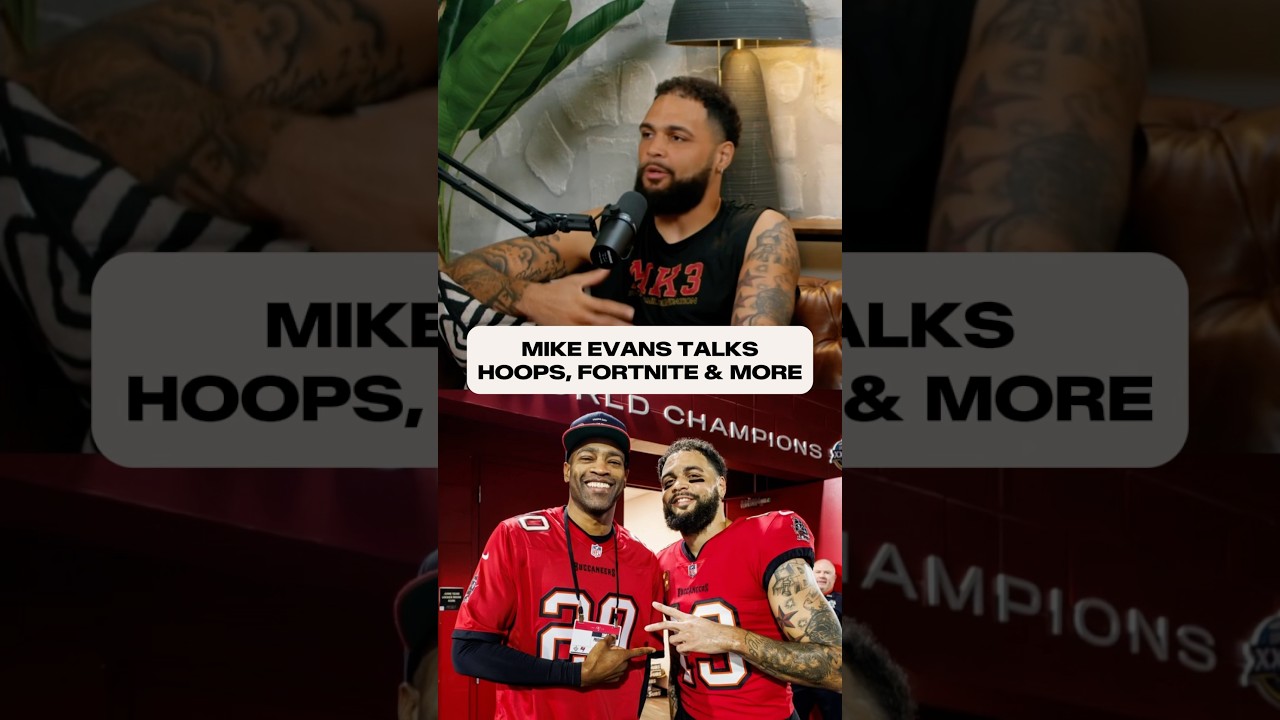 Mike Evans = a man of many interests 🕹️🏀🎧 #buccaneers #mikeevans #nfl #nba #rap #fortnite #shorts