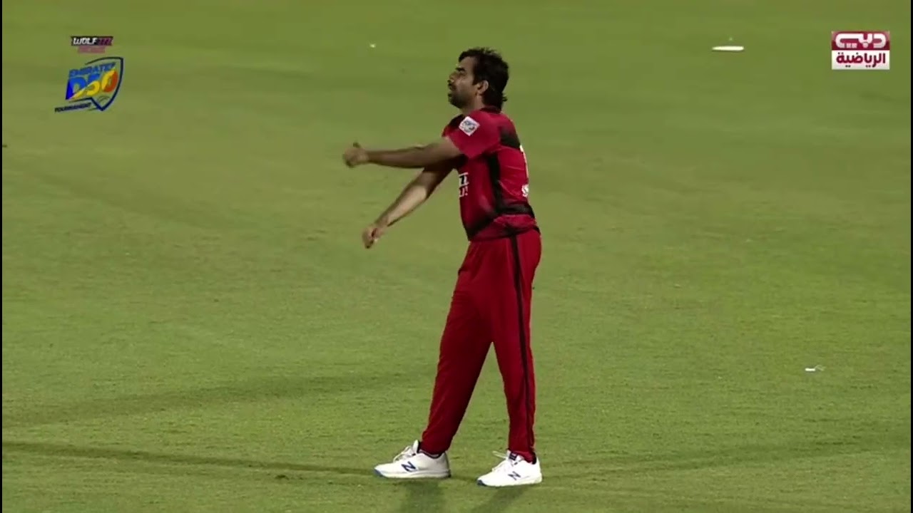 D50 @ SHARJAH VS FUJI RAH AT SEVENS CRICKET STADIUM 🏟 DUBAI  GREAT BOWLINGS By INTIZAR ALI