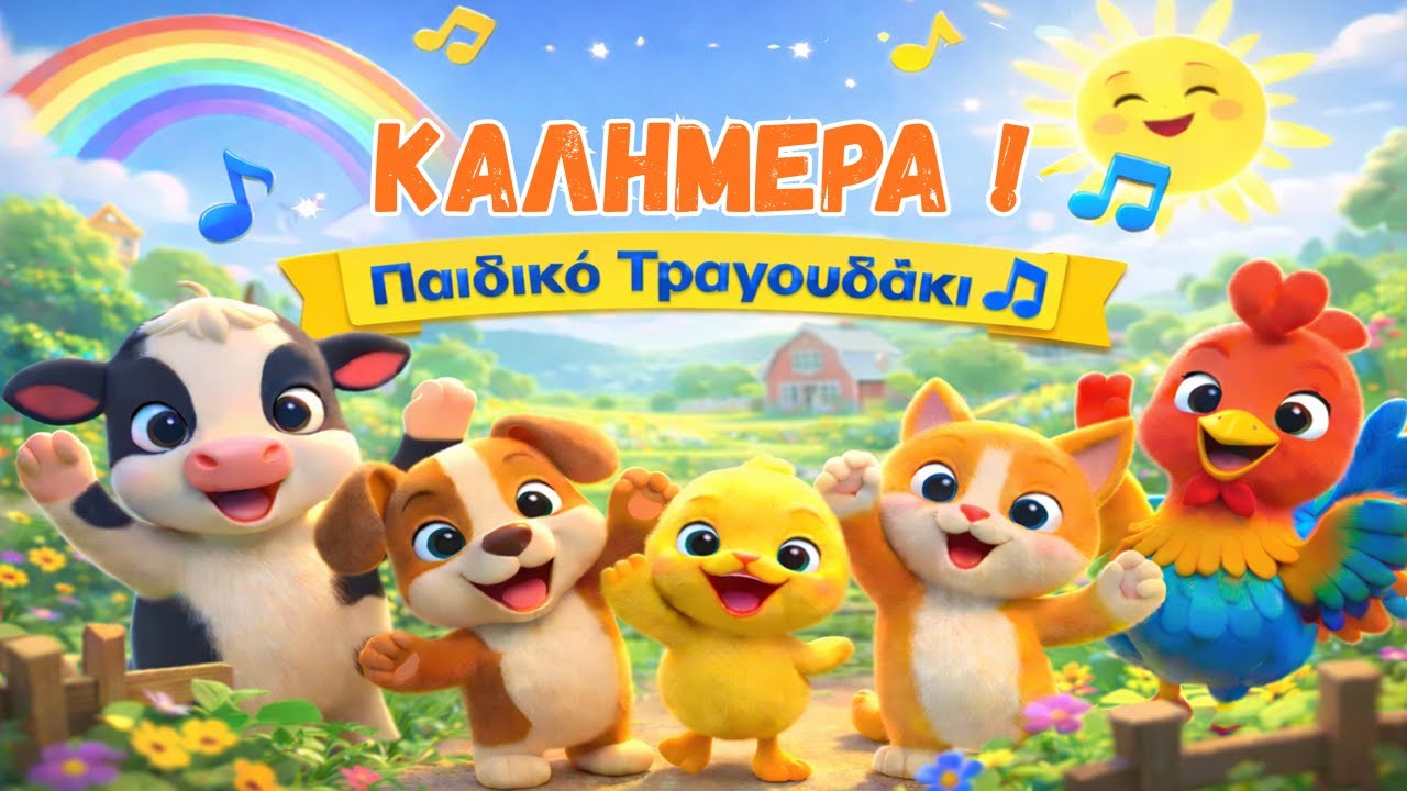 Καλημέρα με τα Ζωάκια ☀️🎵 | Χαρούμενο Παιδικό Τραγουδάκι για Παιδιά & Νήπια