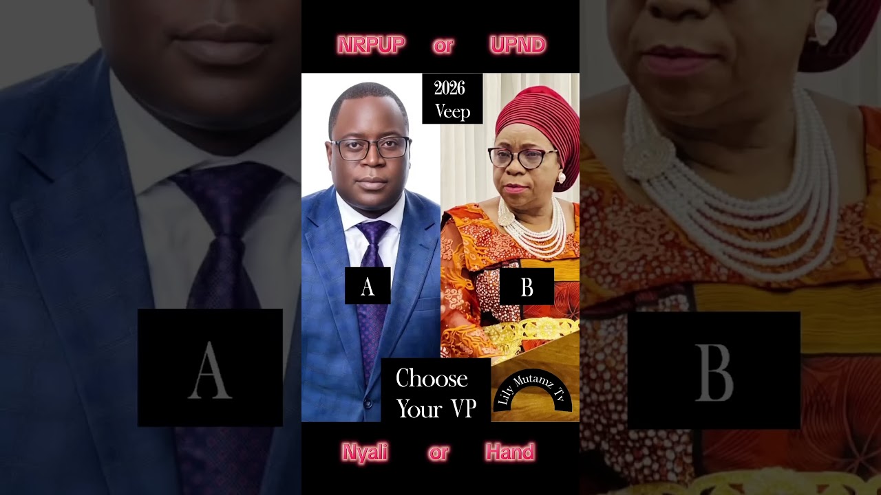 Choose your Veep, 2026 Elections are less than 85 days to the Polls Makebi Zulu or Mutale Nalumango