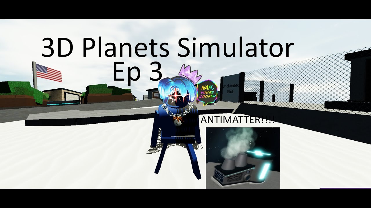 3D Planets Simulator (Making Some Antimatter) (Roblox)
