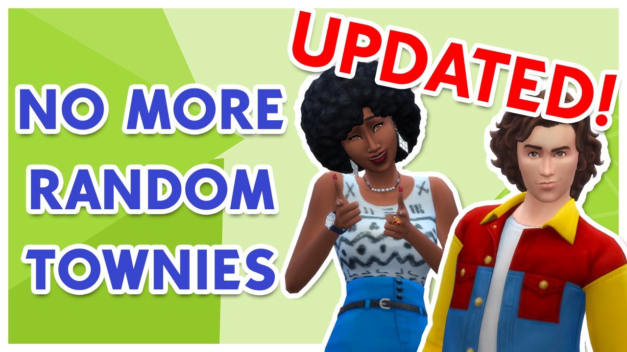 UPDATED!! No More Random Townies | Just Using MC Command Center