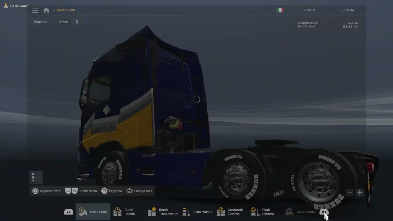 ETS2-#26-Am plecat din Roma catre Cagliari cu Ferry .