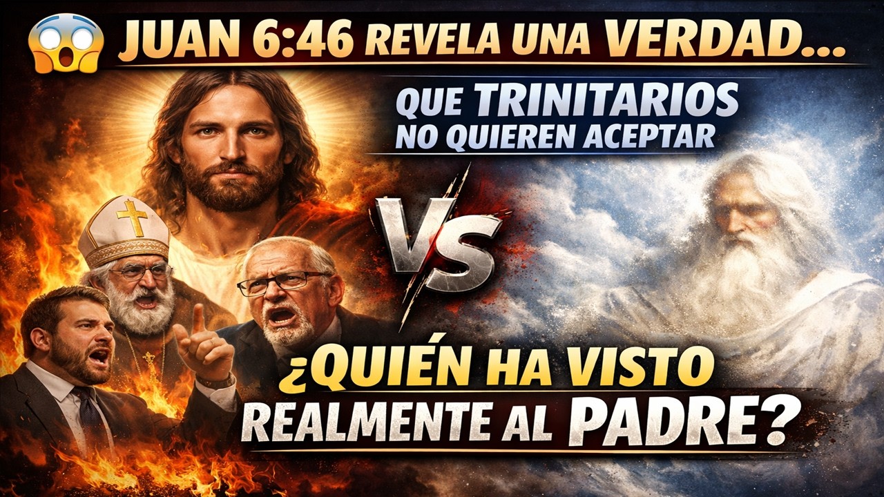 😱JUAN 6:46 REVELA UNA VERDAD QUE TRINITARIOS NO QUIEREN ACEPTAR ¿QUIÉN HA VISTO REALMENTE AL PADRE?