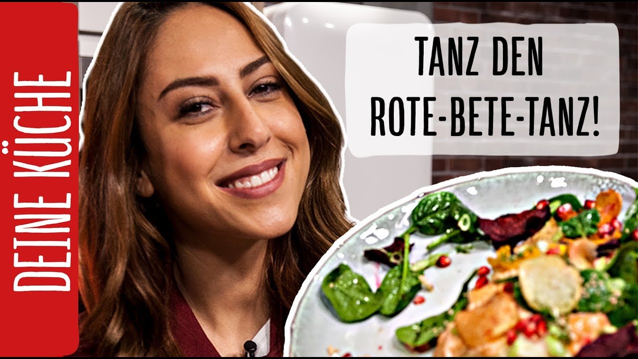 Melissa Khalaj macht Lachs mit selbst frittierten Gem&uuml;se-Chips | REWE Deine K&uuml;che