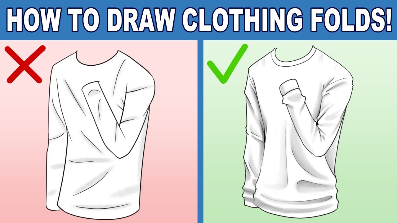How to Draw Clothing Folds! Tips to Help You Improve at Drawing Clothing Folds!