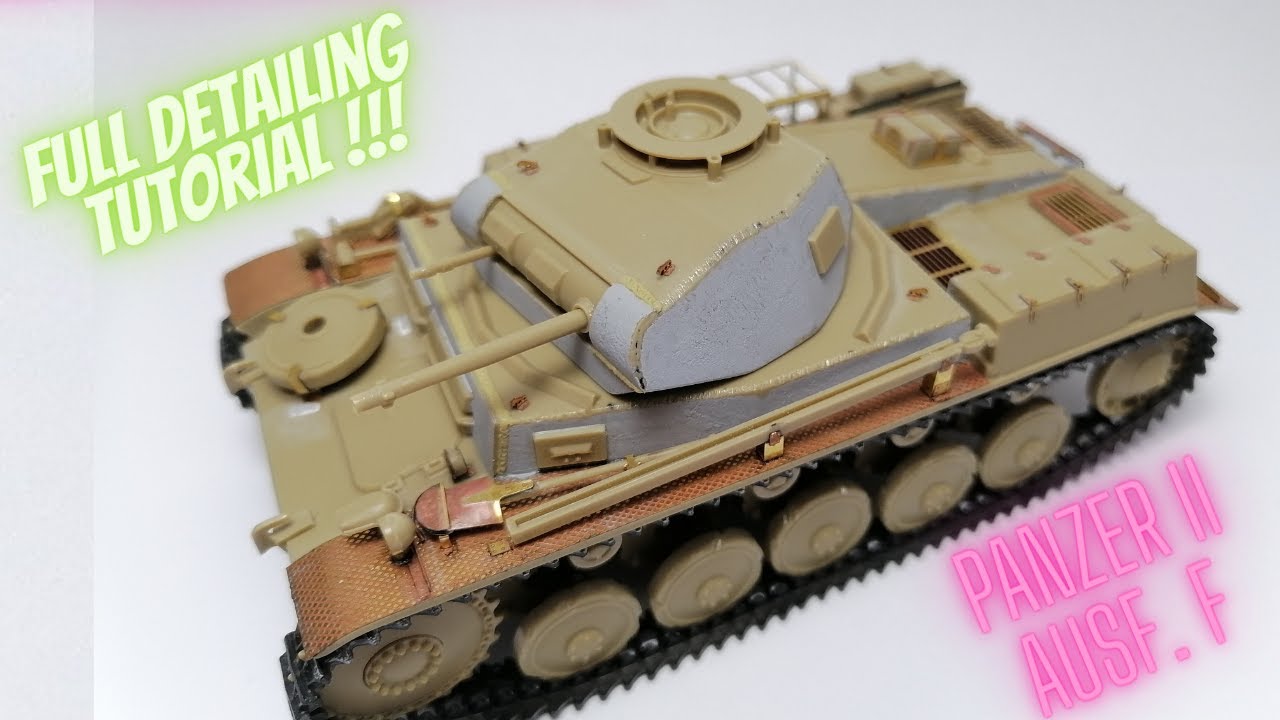 ДЕТАЛИЗАЦИЯ СТРОИТЕЛЬСТВА PANZER II Текстуры, сварные швы, фототравление деталей (1/35, Tamiya)