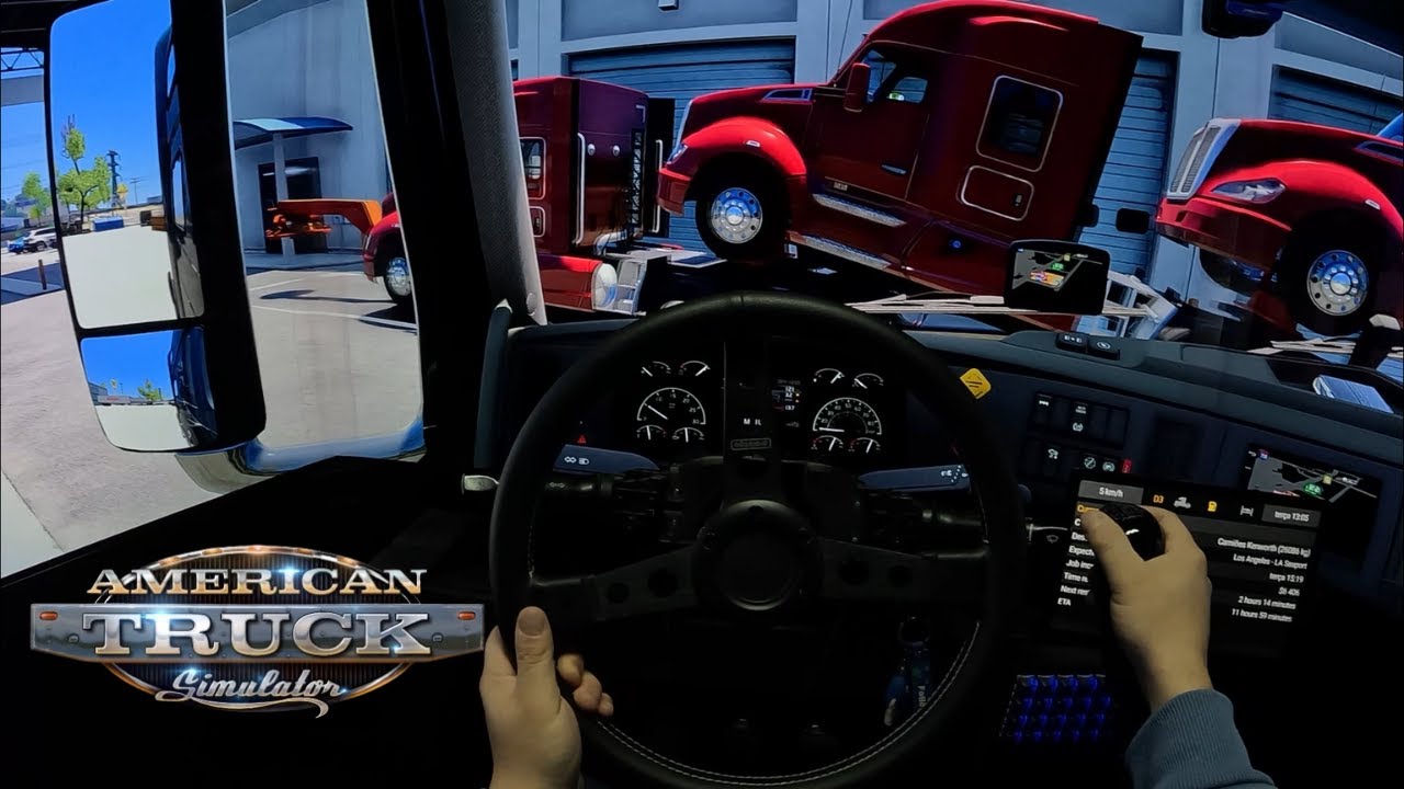 American Truck Simulator| Picking up 3 Kenworth with a volvo in LA #ats #americantrucksimulator