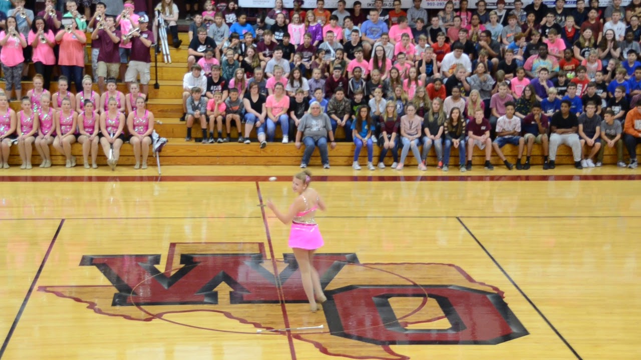 White Oak High School's Feature Twirler Emily Mitchell
