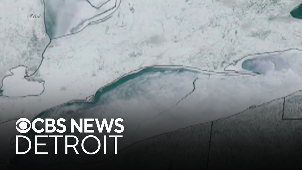 100-mile crack forms in Lake Erie ice