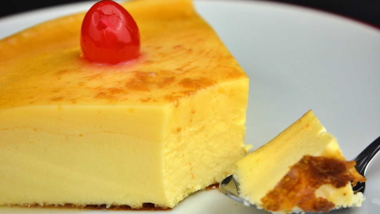 Como hacer el mejor flan de queso con caramelo casero
