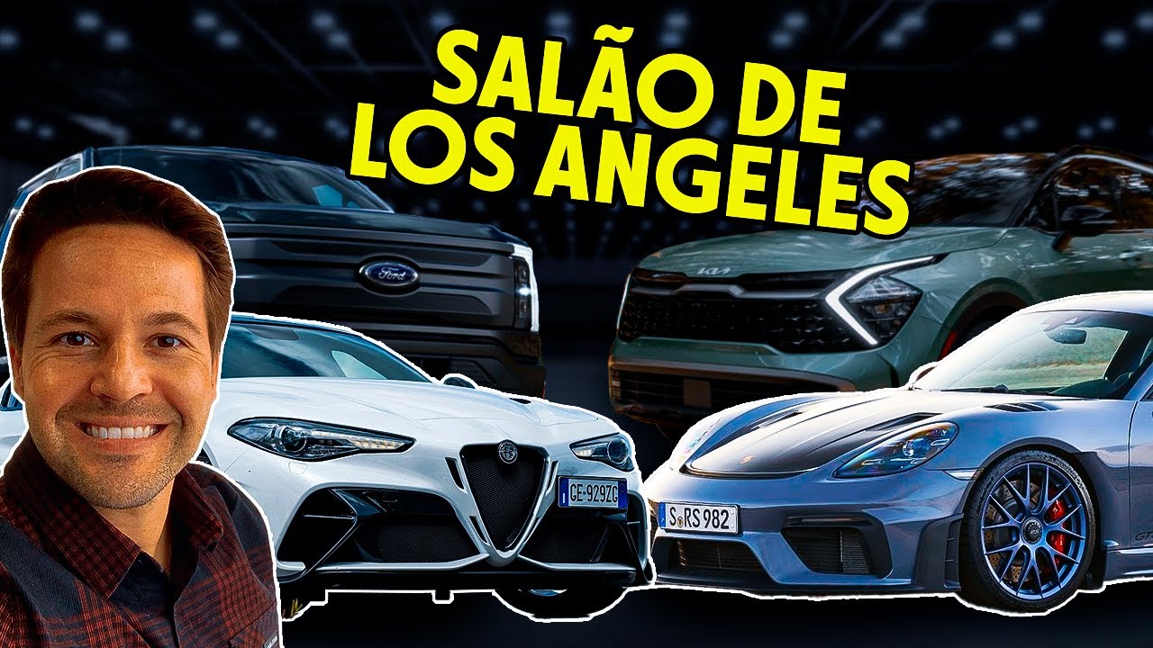 PORSCHE GT4 RS, NOVO KIA SPORTAGE, FORD F150 ELÉTRICA... GC no Salão de Los Angeles - AceleVlog #158