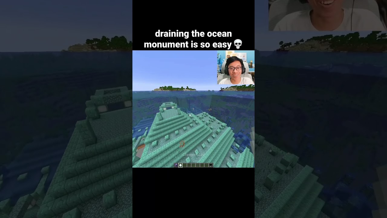 Minecraft Drain Monument Command Moment