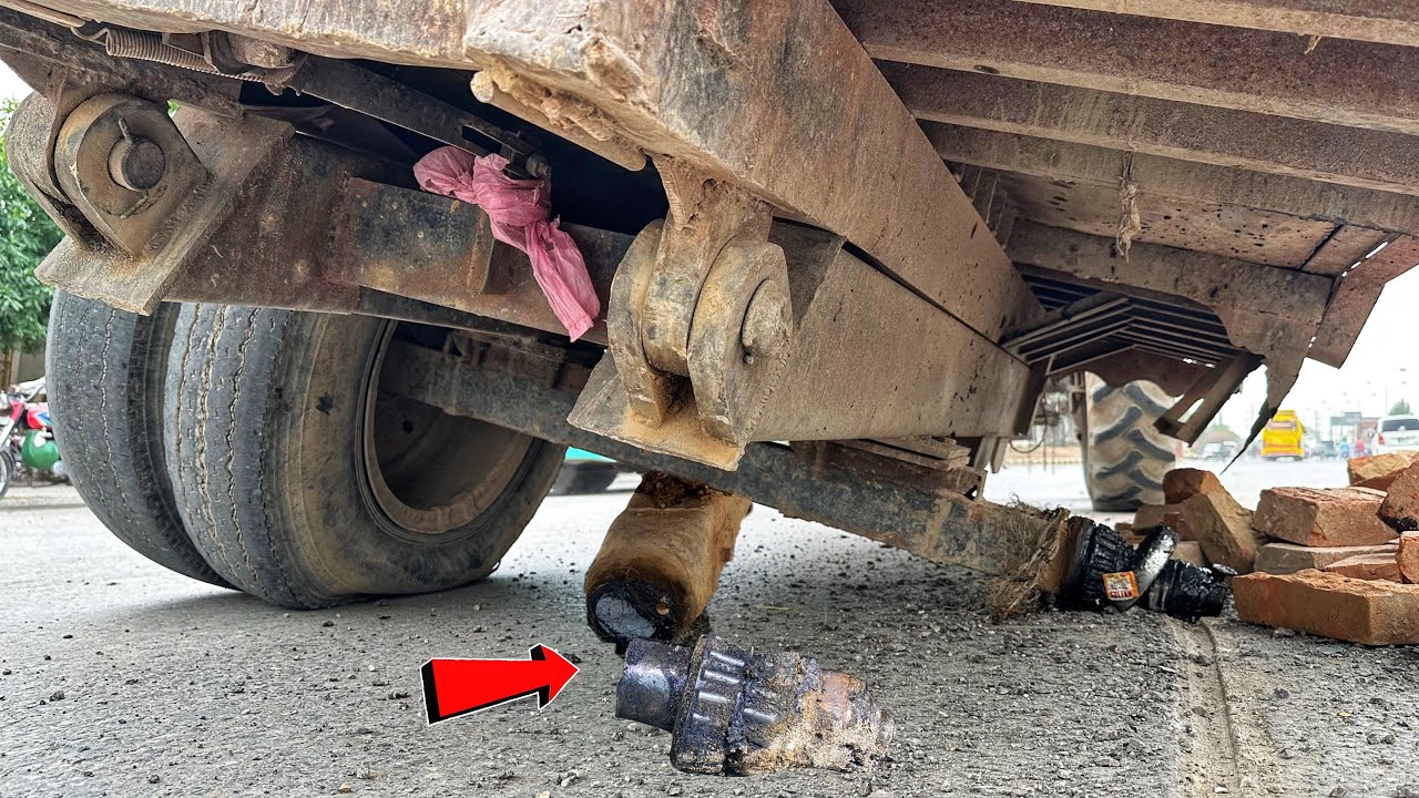 See To How Expert Mechanic Repair Tractor Rear Broken Axle Due To Bad Road | Very Interesting Videos