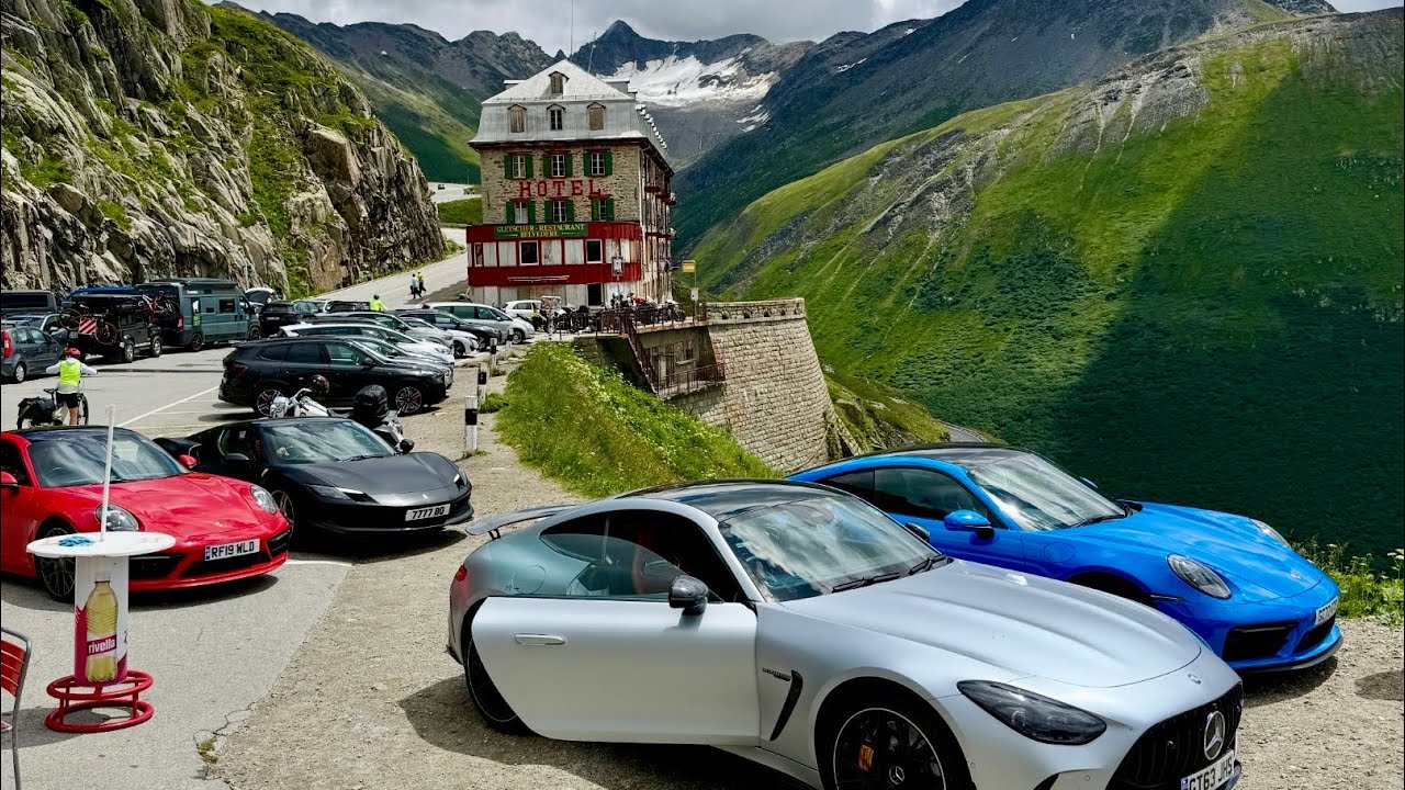 HIGHLIGHTS FROM OUR 2500 MILE ALPS CAR TOUR, Inc 3 911's, 1 Ferrari, 1 AMG & 1 Lamborghini . 4K