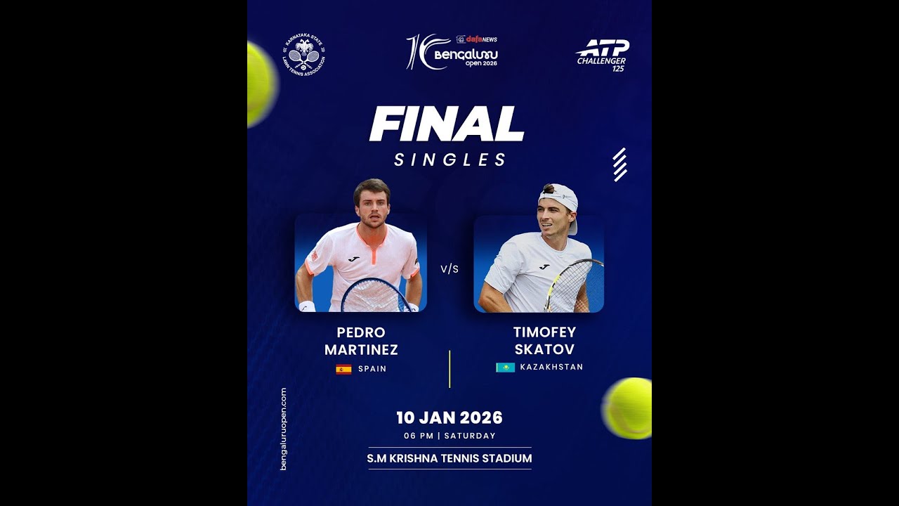 Pedro Martinez (ESP) vs. Timofey Skatov (KAZ) / ATP Challenger 125 Bengaluru Open Live Stream  Set 1