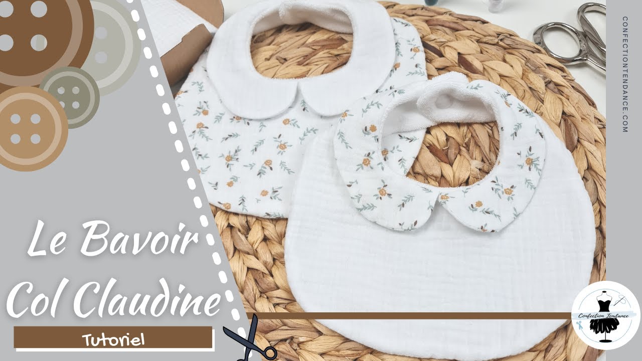 Coudre un bavoir avec un col Claudine