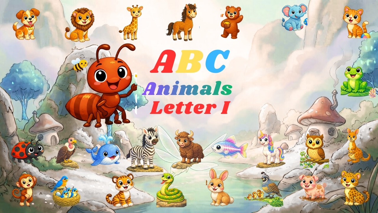 Животные зоопарка ABC, стр. 25. «I — значит насекомое» | Детская песенка | Kid TV 365