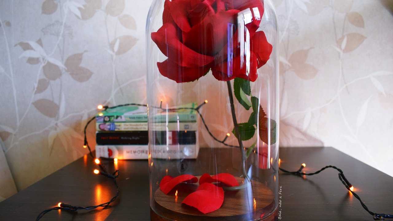 🌹 DIY Cupula da Flor Encantada, A Bela e a Fera 🌹