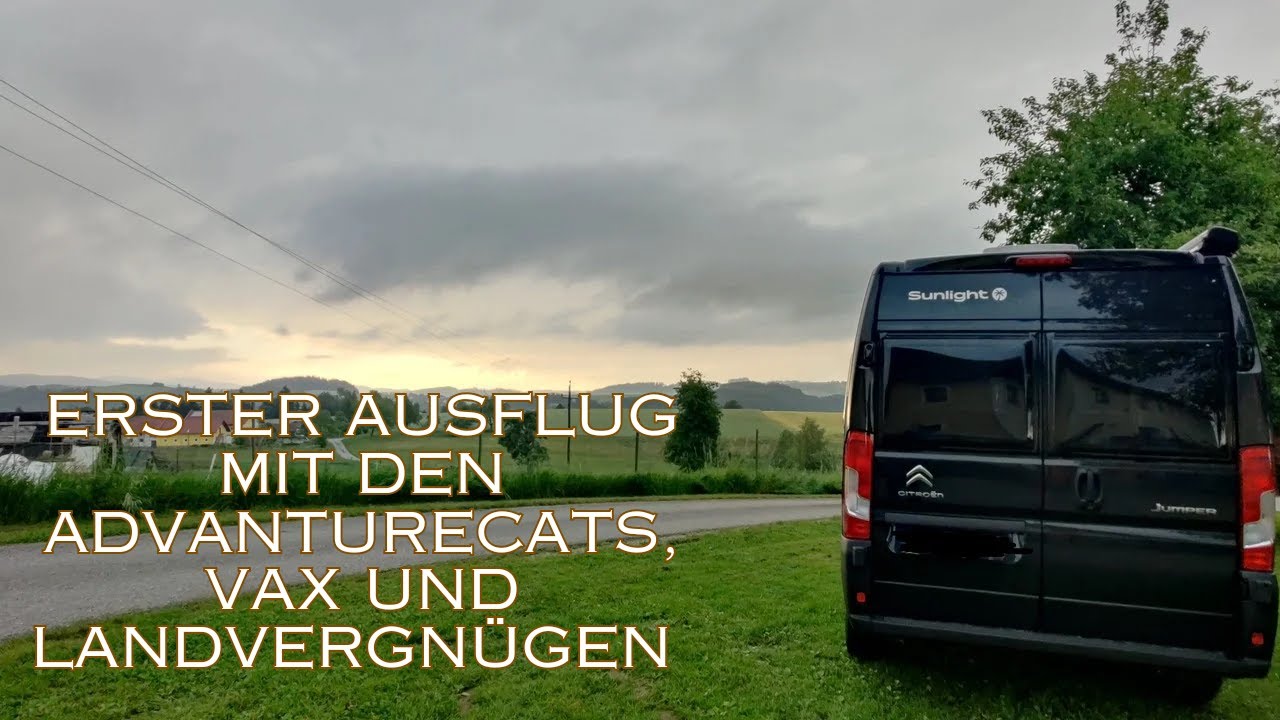 Erster Ausflug mit 'Vax' und den AdVANturecats. Es geht los ins Landvergnügen!