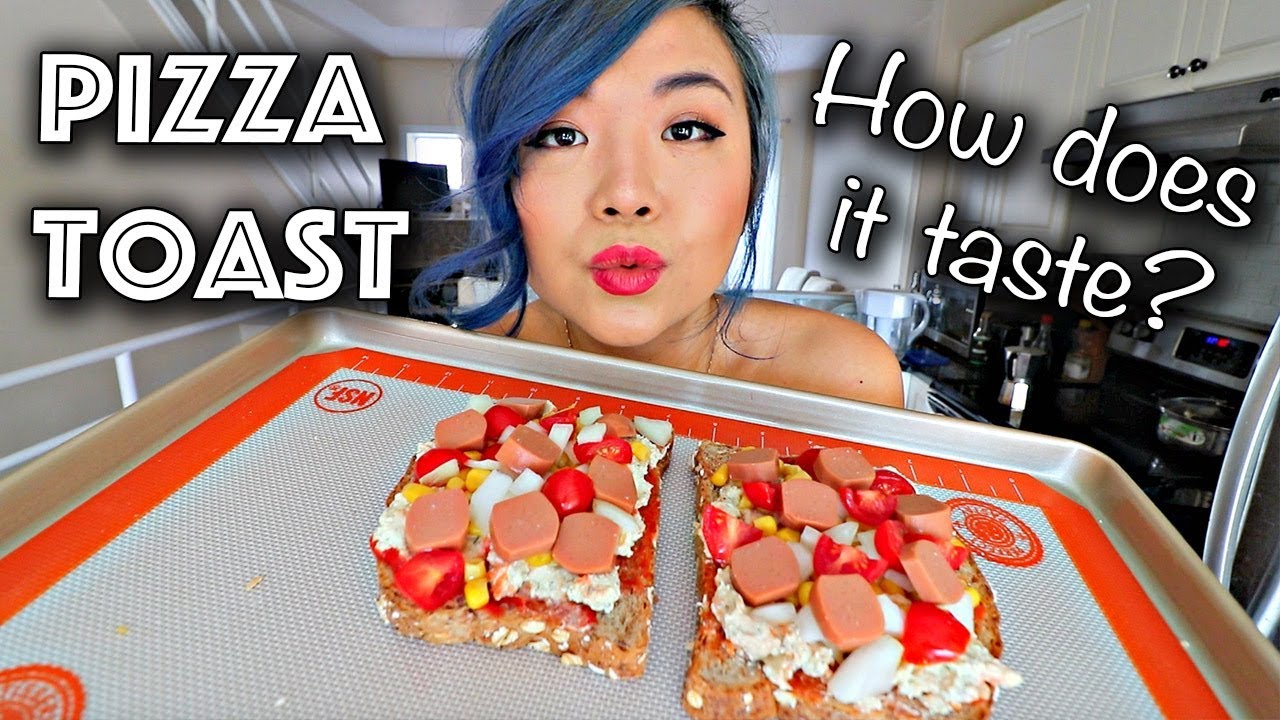 Making PIZZA TOAST... how does it taste?! (Easy Vegan Recipe)