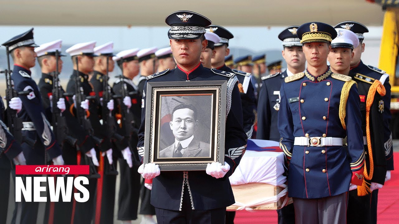 Korean Independence activist Hwang Ki-hwan's remains returned to S. Korea from the U.S.