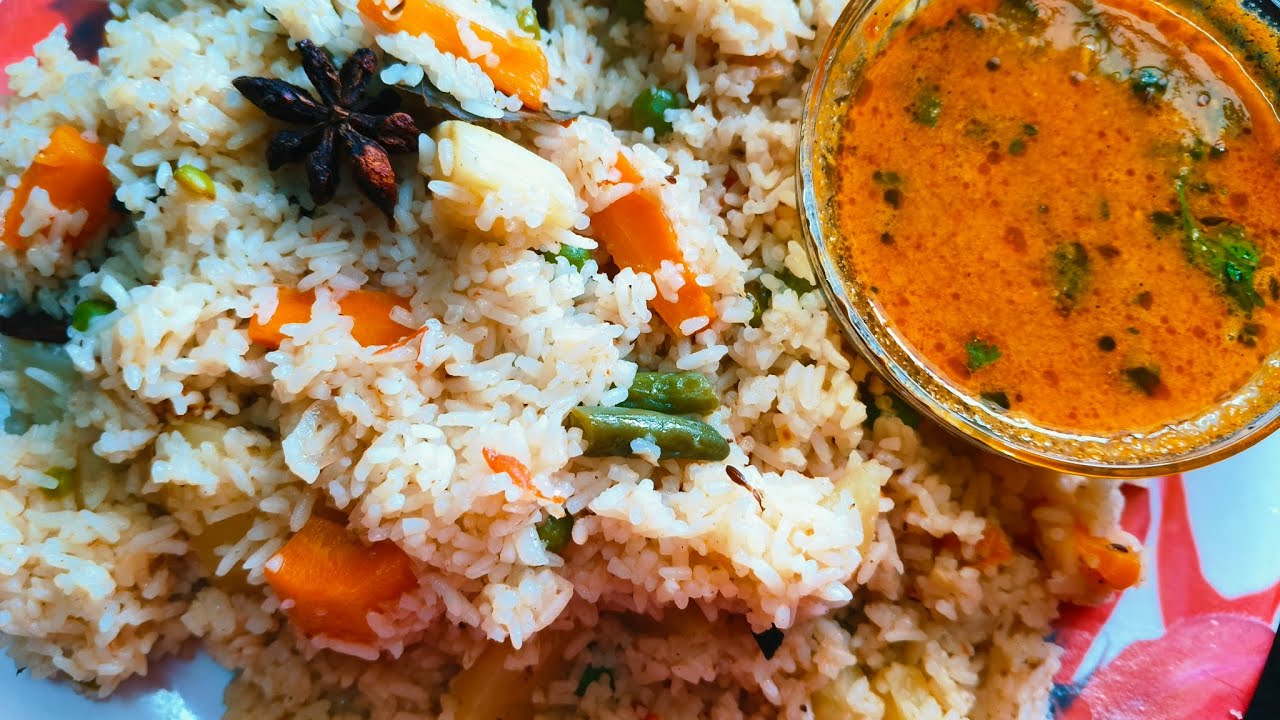 వెజ్ పులావ్ ను ఇలా ఈజీ గా చేసేయండి 😋Veg pulao recipe in Telugu | Lunchbox recipe 