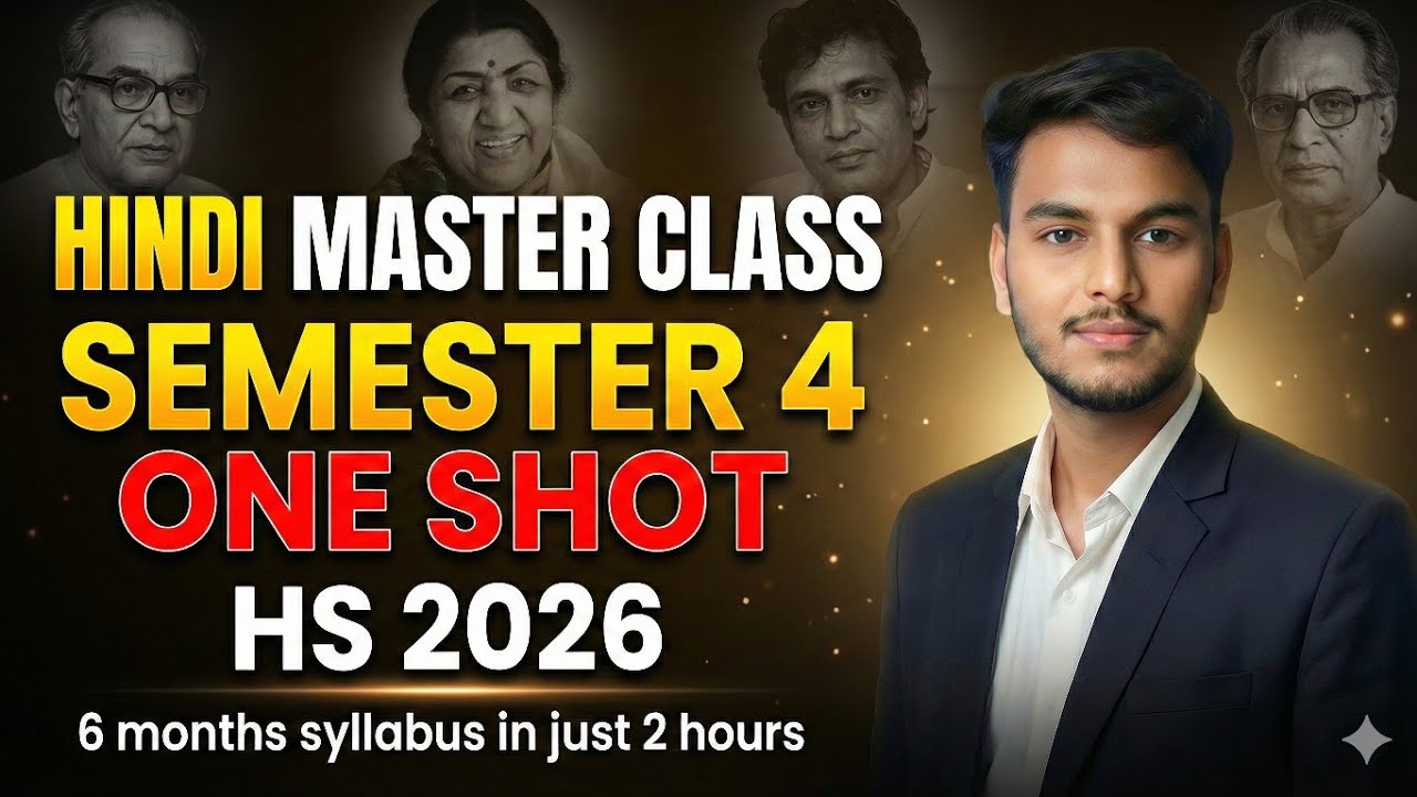 📚 Class 12 Hindi Semester 4| One Shot | WBCHSE | Full Syllabus Explanation | Important Questions | 